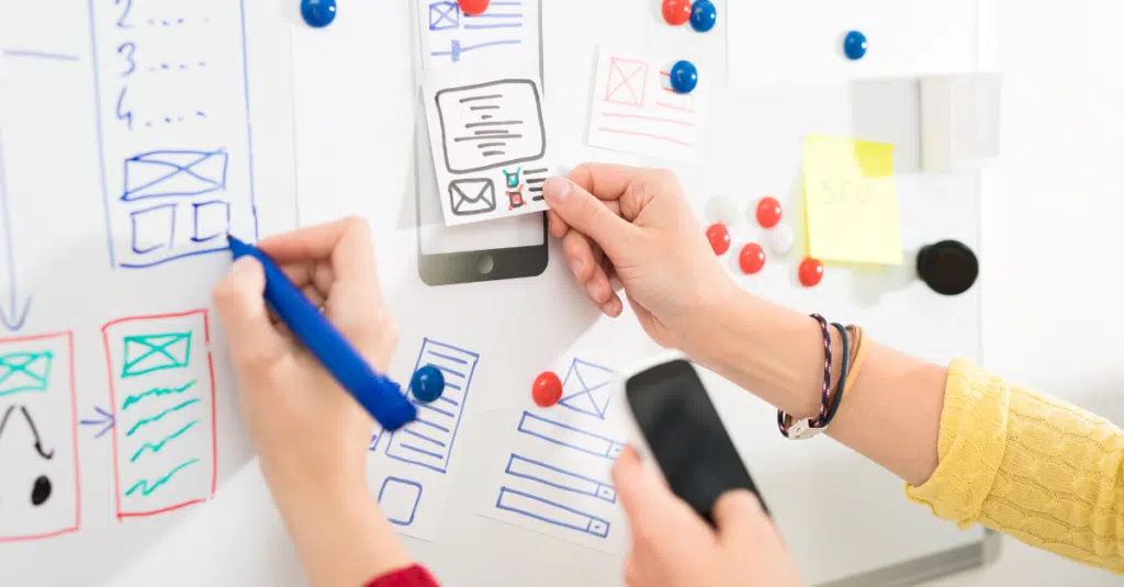 Why You Should Build a Mobile App to Grow Your Business 1 Image of a project board for business mobile app development.
